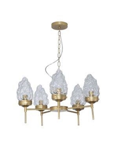 Люстра Фламенко, Е14, 40 Вт, золото Элетех