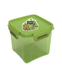 Контейнер квадратный Summer time, 900 мл, пластик Полимербыт