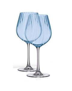 Набор бокалов д/вина COLUMBA Синяя чаша 2 пр, 500 мл, стекло Crystal bo