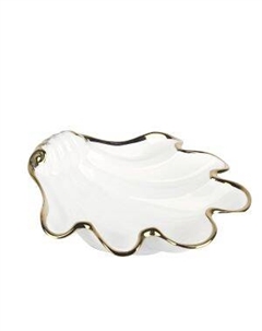 Блюдо Маршмеллоу Золото Раковина, 18х16 см, фарфор Chaozhou 2
