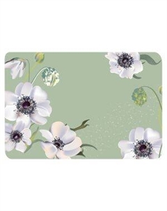 Салфетка сервировочная Floristry Анемоны белые, 43х28 см Nouvelle