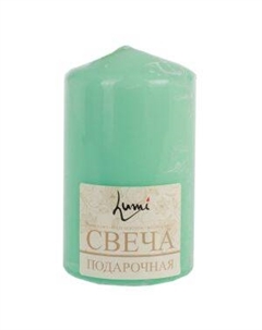 Свеча-столбик, 6х12 см, мятный Антей кэнд