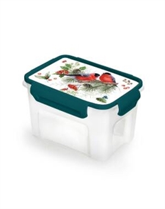 Контейнер для СВЧ Снегири 1,1 л, пластик Полимербыт