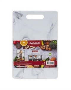 Доска разделочная Marble White, 20х30 см, пластик Attribute