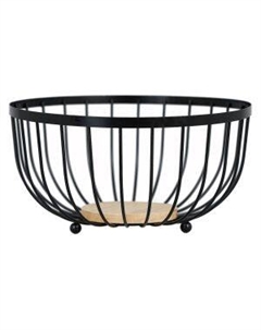 Фруктовница Д Wood, 25х12 см, металл/дерево Royaumann2