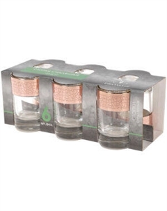 Набор стопок Кракелюр Рубин с узором, 6 шт, 60 мл, стекло Промсиз оо