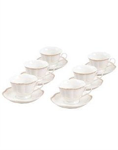 Набор чайный Золотая отводка, 12 предметов, 220 мл, фарфор Shenzhen y