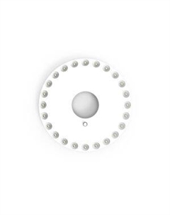 Фонарь кемпинговый GFL003, LED, 24 LED, 300 Лм, 3xAA, белый магнит и карабин Gauss