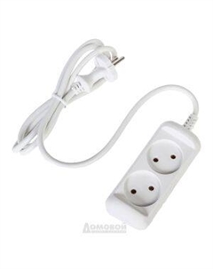 Удлинитель ЭРА, 2 гнезда, без заземления, 1,5 м Atl busine