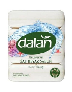 Мыло туалетное Традиционное натуральное Морская свежесть, 4 шт, 70 г Dalan