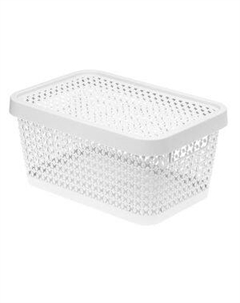 Коробка с крышкой Idea Пирула, 1.5 л, белый М-пластика