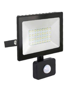 Прожектор светодиодный с датчиком движения ULTRAFLASH, 30 Вт, 230В, 6500К, черный Litarc li1