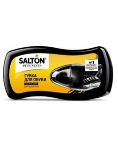 Губка для обуви Salton Волна для гладкой кожи, с норковым маслом, черная Upeco