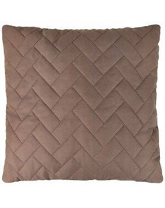 Подушка декоративная Kyuar, 45х45 см, стеганая, полиэстер, коричневый Kyuar номе