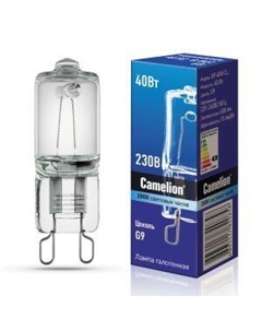 Лампа галогенная CAMELION, G9, CL, капсульная, 40Вт, 220В Litarc lig