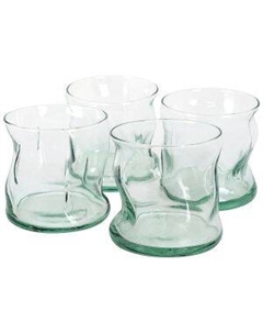 Набор низких стаканов Amorf Recycled, 4 шт, 340 мл, стекло Pasabahce