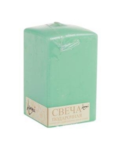 Свеча-призма, 6х10 см, мятный Антей кэнд