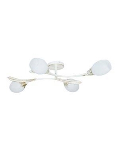 Люстра Лилу 141, Е14, 60 Вт, белый, золото Элетех