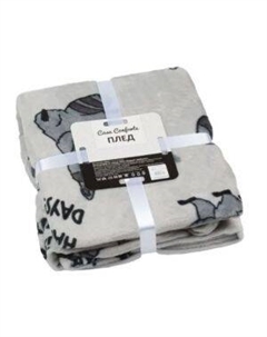 Плед Raccoon, 150х200 см, микрофибра, светло-серый Тайпит тд