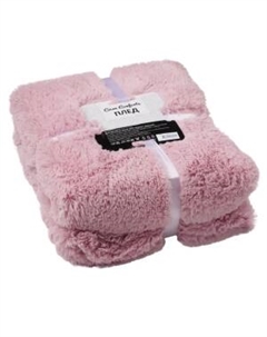 Плед Casa Conforte Nordika, 200х220 см, длинный ворс, пыльная роза Тайпит тд