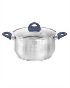 Кастрюля Magnifica Basic с крышкой, 6 л, нерж. сталь, в ассортименте Attribute