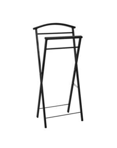 Вешалка-стойка для одежды напольная костюмная Контур малый, металлическая, черная Завод мета