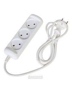 Удлинитель ЭРА, 3 гнезда, без заземления, 1,5 м Atl busine
