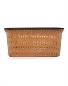 Корзина для белья АРТЛАЙН, овальная, без крышки, пластик, цвет в ассортименте, 32л Полимербыт