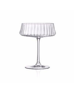 Набор креманок/бокалов для шампанского Экстра Оптика 2шт, 220мл, стекло Crystalex