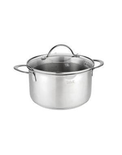 Кастрюля Авелина с крышкой, 2.2 л, нерж. сталь Taller
