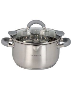 Кастрюля Leona, 3.3 л, нерж. сталь Fanhoff