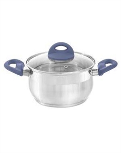 Кастрюля Magnifica Basic с крышкой, 2.6 л, нерж. сталь, в ассортименте Attribute