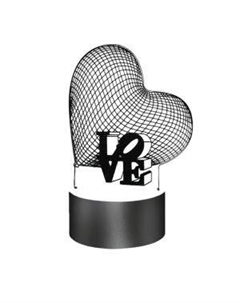 Светильник декоративный Сердце CAMELION, LED, 3Вт, RGB, USB Litarc li1