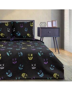Комплект постельного белья Этель Horror, Евро, нав. 70х70 см, бязь Ип симано1
