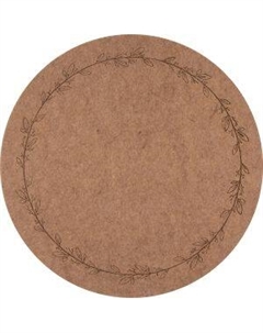 Салфетка сервировочная NP-04, 38 см, нетканый полиэстер, коричневая Рыжий кот