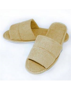 Тапочки для сауны СТМ махровые, размер: 40-41, бежевый Домовой