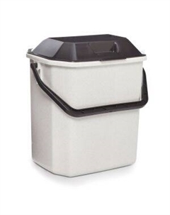 Ведро для мусора, с крышкой, цвет в ассортименте, пластик, 10л Полимербыт