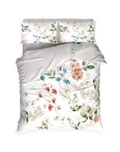 Комплект постельного белья Этель Flower time, Евро, поплин Ип симано1
