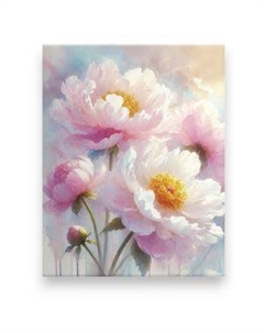 Картина на холсте PosterMarket Розовые пионы, 40х50 см Тд постерм