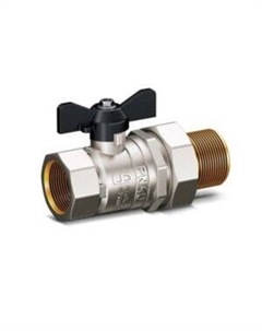 Кран шаровой со сгоном, американка, бабочка ВН/НР, 3/4 Ld pride