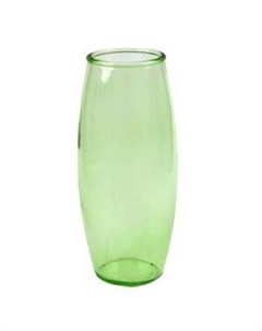 Ваза Эллипсоид 2, 19.5 см, овал, стекло, мята опак Ninaglass