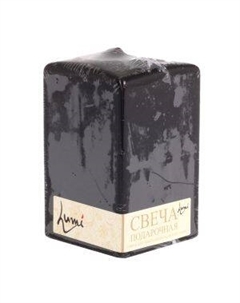 Свеча-призма, 6х10 см, черный Антей кэнд