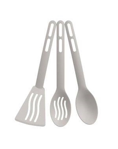 Набор кухонных принадлежностей Simple, 3 предмета, пластик, бежевый Полимербыт