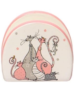 Салфетница Кошки, 10 см, керамика Hoisting 1