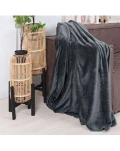 Плед Tinta, размер: 200х220см, микрофибра, тёмно-серый, 100% п/э Тайпит тд