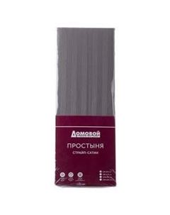 Простыня Домовой на резинке, 1.5-сп, 150х215 см, страйп-сатин Нтк ооо