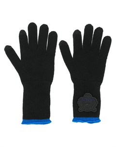 Kenzo трикотажные перчатки с нашивкой логотипом один размер черный Kenzo