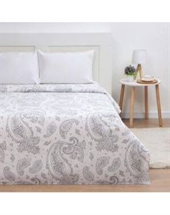 Пододеяльник Экономь и Я Узоры востока, 1.5-сп, 147х210 см, бязь, хлопок 120г/м2, серый Ип симано1