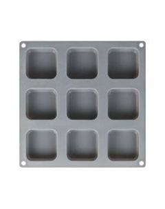 Форма для выпечки Д, 9 ячеек, 22.5х22.5 см, силикон Royaumann2