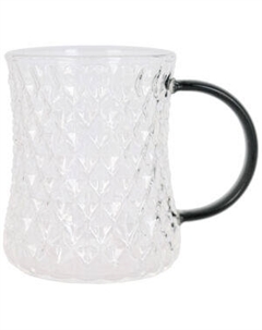 Кружка Vanessa с серой ручкой, 350 мл, стекло Taller